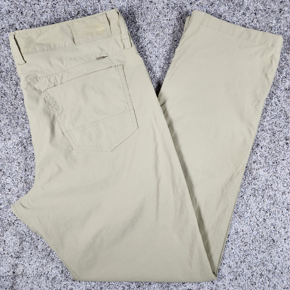 The North Face Hiking Pants Mens 36 Long Khaki Nylon Stretch Excellent